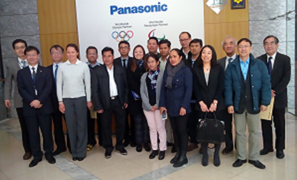 Fig. 2 Group photo at Panasonic Shiodome Building